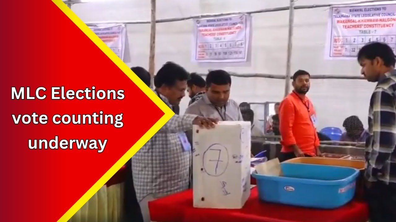 Vote Counting for the Warangal-Nalgonda-Khammam teachers MLC constituency elections is underway....