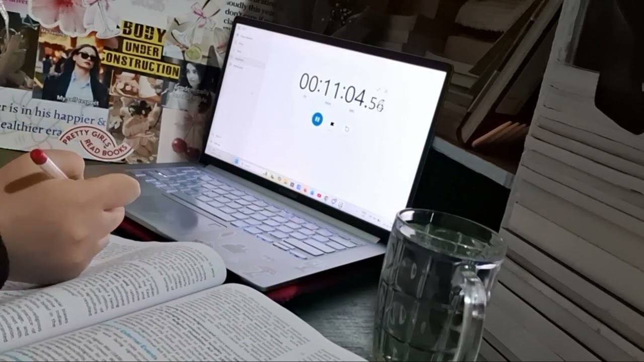 (D-1) Study with me for 30 minutes☘️✨️// studyvlog🌷#study #selfstudy #studyplaylist 