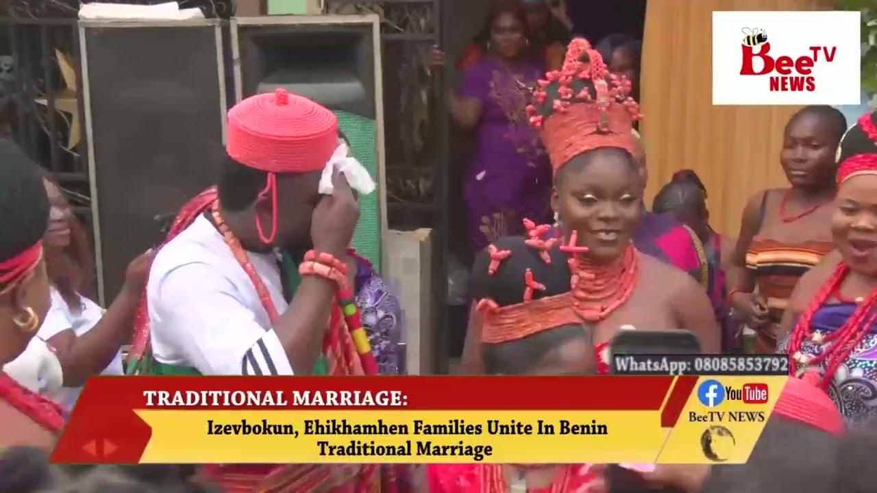 ‎Izevbokun, Ehikhamhen Families Unite In Benin Traditional Marriage.