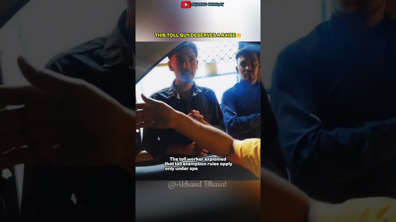Army Officer Refuses Toll in Private Vehicle at Gadha Plaza, Toll Worker Calmly Explains NHAI Rules🤨