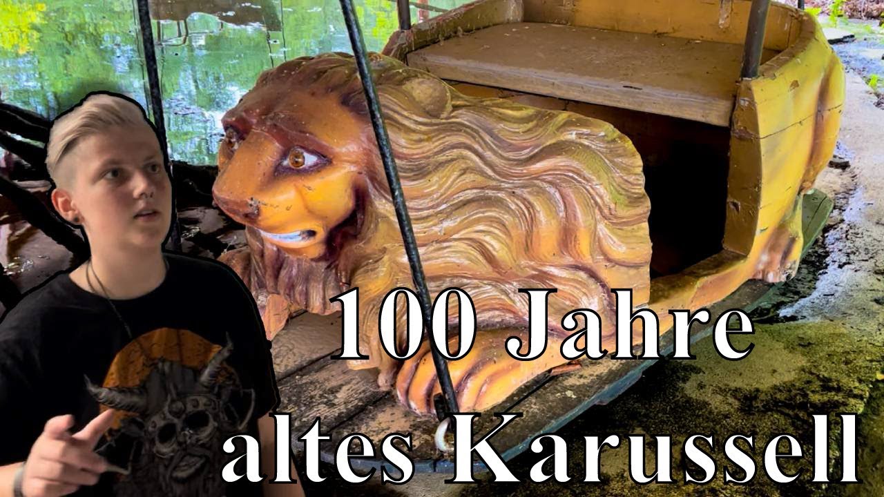 100 Jahre altes Karussel im Lost Place entdeckt I Verlassener Freizeitpark Wir wurden fast entdeckt!