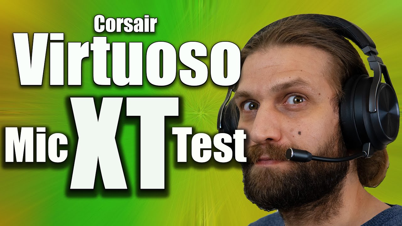 Тест и обзор микрофона беспроводной игровой гарнитуры Corsair Virtuoso RGB Wireless XT High Fidelity