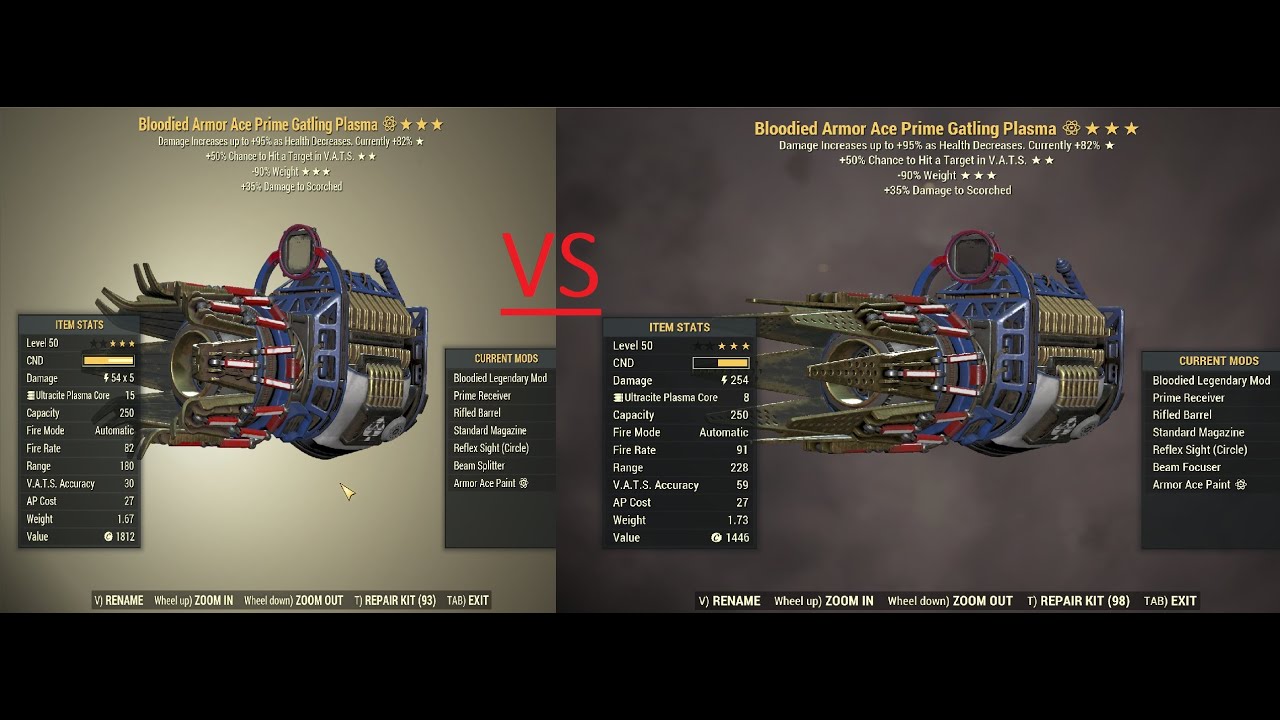 Fallout 76: Bloodied Gatling Plasma 