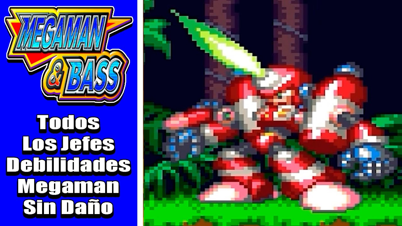 Megaman and Bass (SNES) - Todos los Jefes y sus Debilidades con Megaman SIN DAÑO