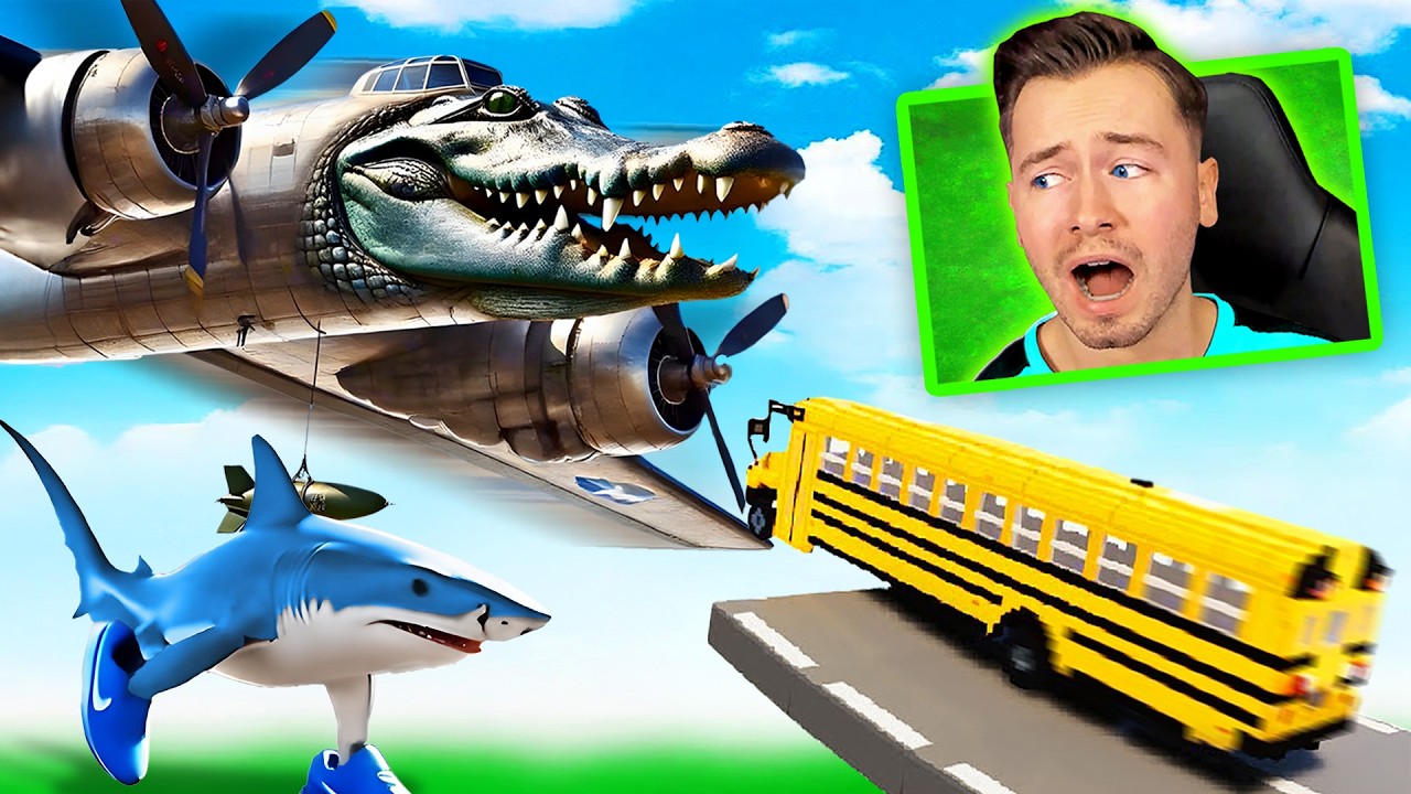 AUTOS vs BOMBARDINO CROCODILO & TRALALERO TRALALA!🦈🐊(Teardown #75)