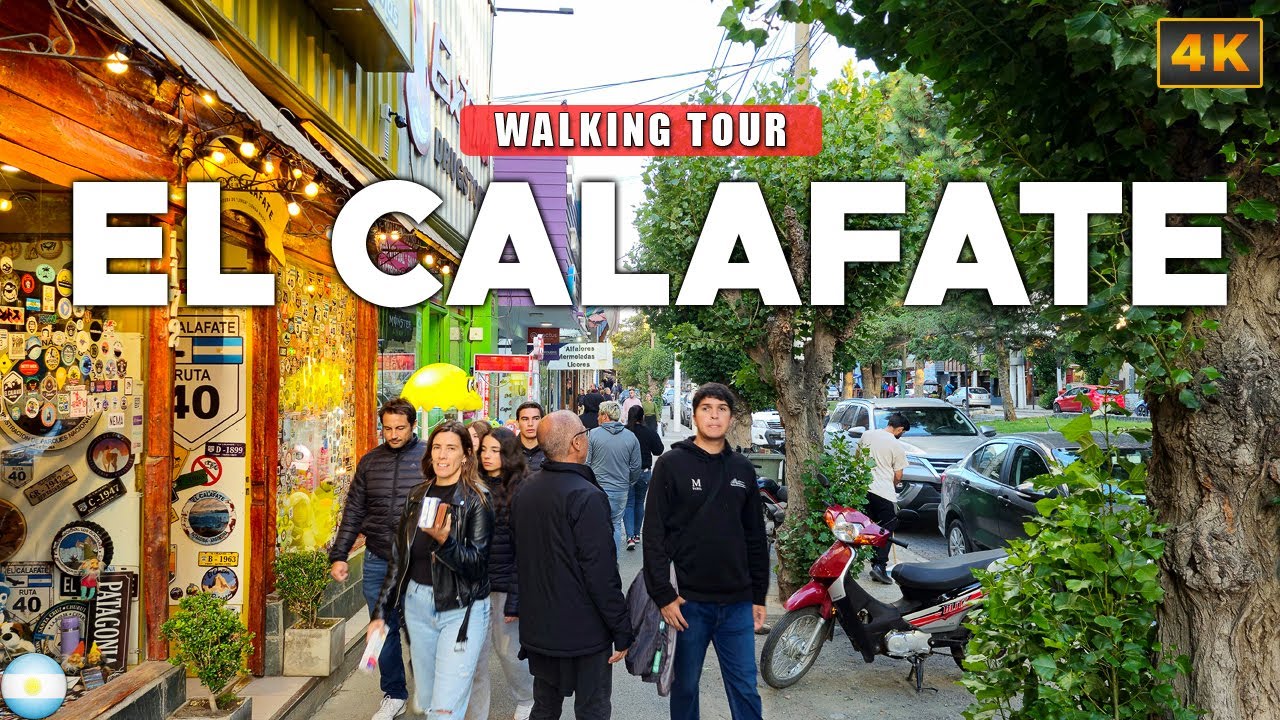 El Calafate, ARGENTINA🇦🇷 - Most Beautiful Town in Patagonia 4K Walking Tour