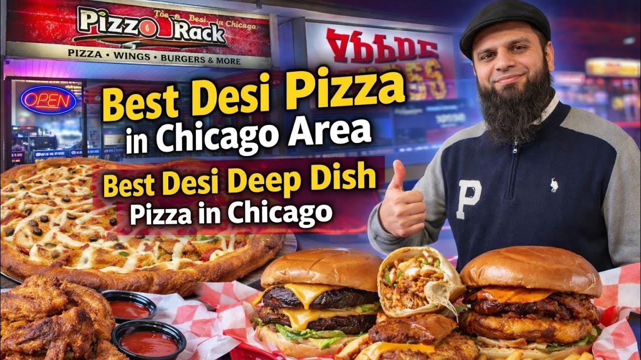 Chicago’s FAVORITE Desi Style Pizza | Pizza Track 🔥 | Best Desi Deep Dish Pizza in Chicago🍕