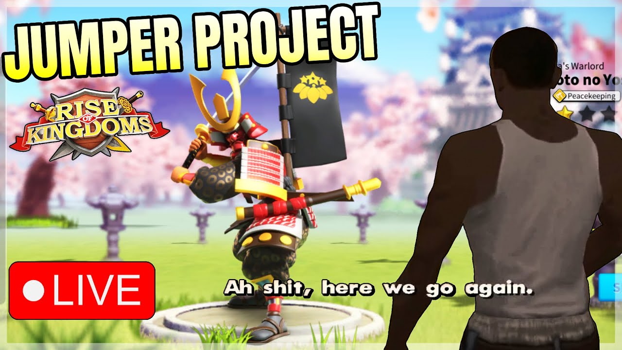 NEW ACCOUNT DAY 4! - Rise Of Kingdoms Jumper Project Live Stream!