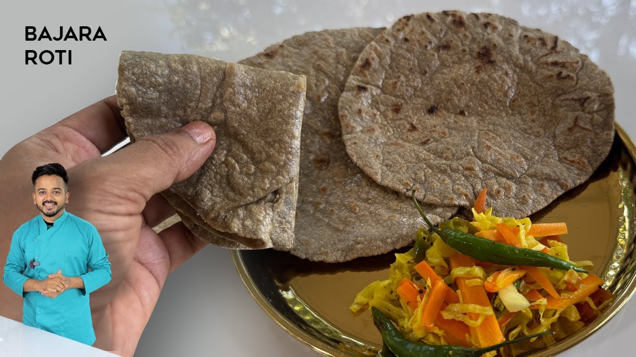 बाजरे की रोटी बिलकुल नरम और फूली फूली बिलकुल आसानी से बनाये Bajara Fulka Roti Recipe