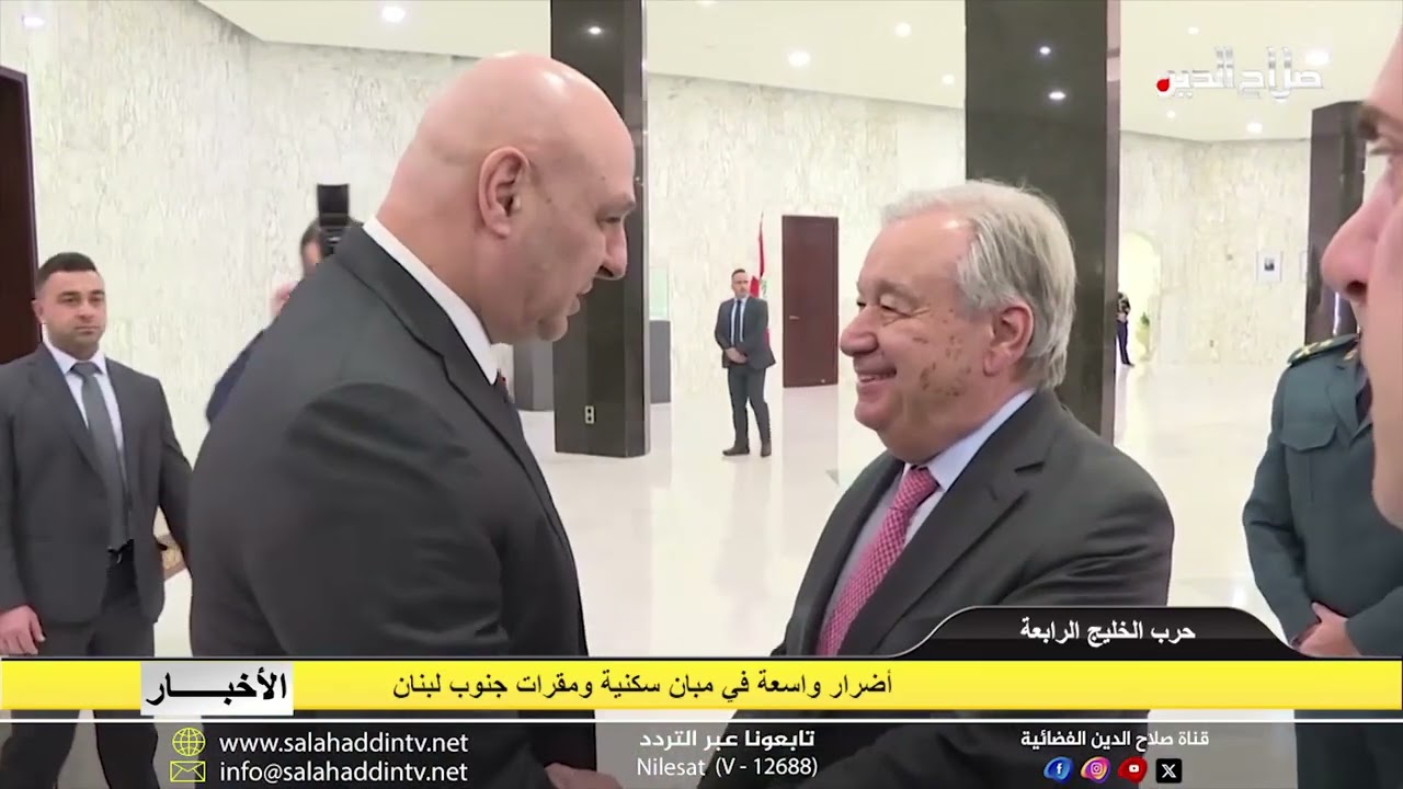 أضرار واسعة في مبان سكنية ومقرات جنوب لبنان
