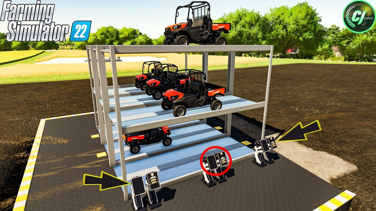 Underground Parking! | How To Install Mods For FS22 | #modding | #fs22 | #cjfarms