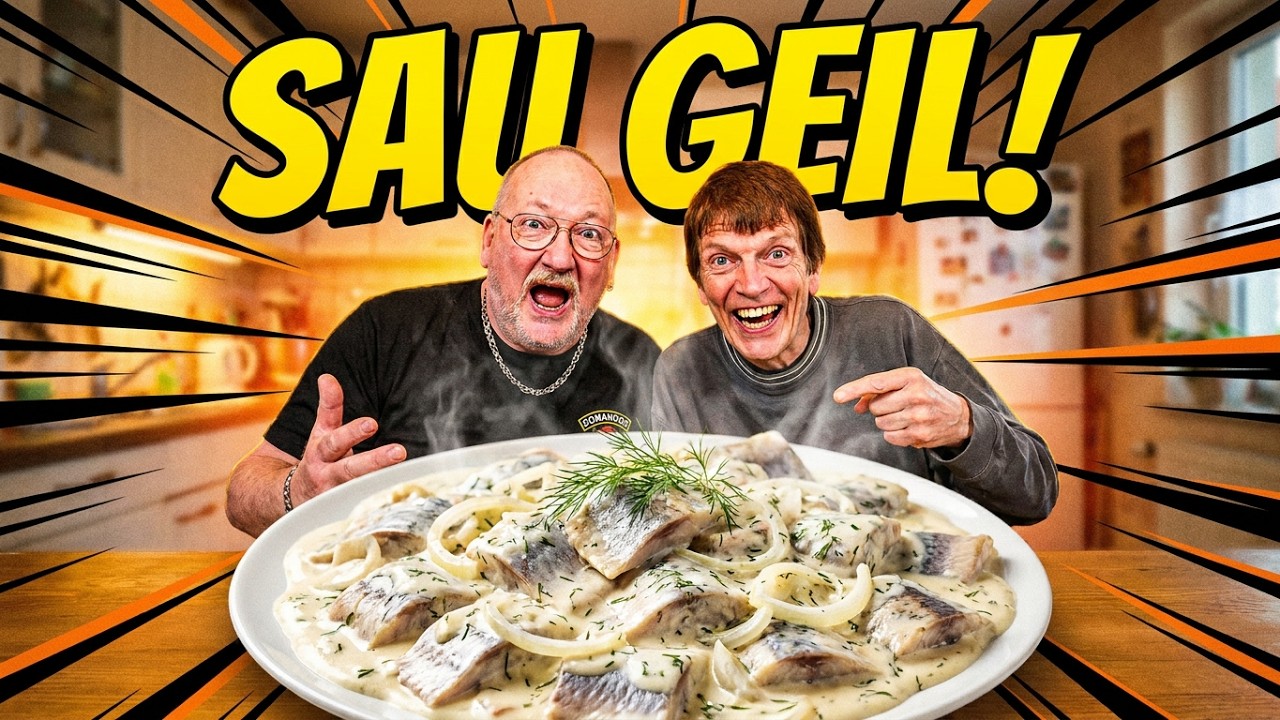 Heute Hering in Sahne Sauce mit Kartoffeln ! 