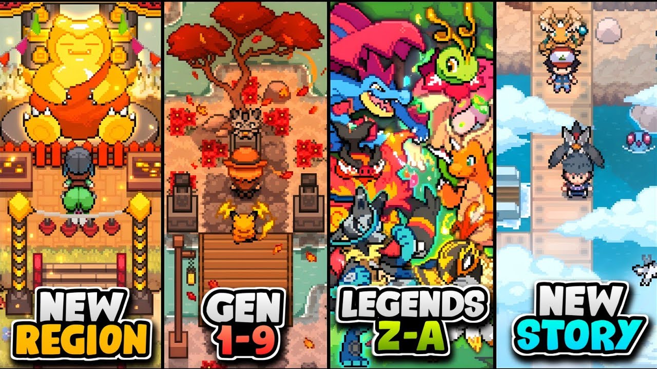 TOP 10 COMPLETED POKEMON FANGAMES WITH LEGENDS Z-A MEGAS & NEW FEATURES! (2026)