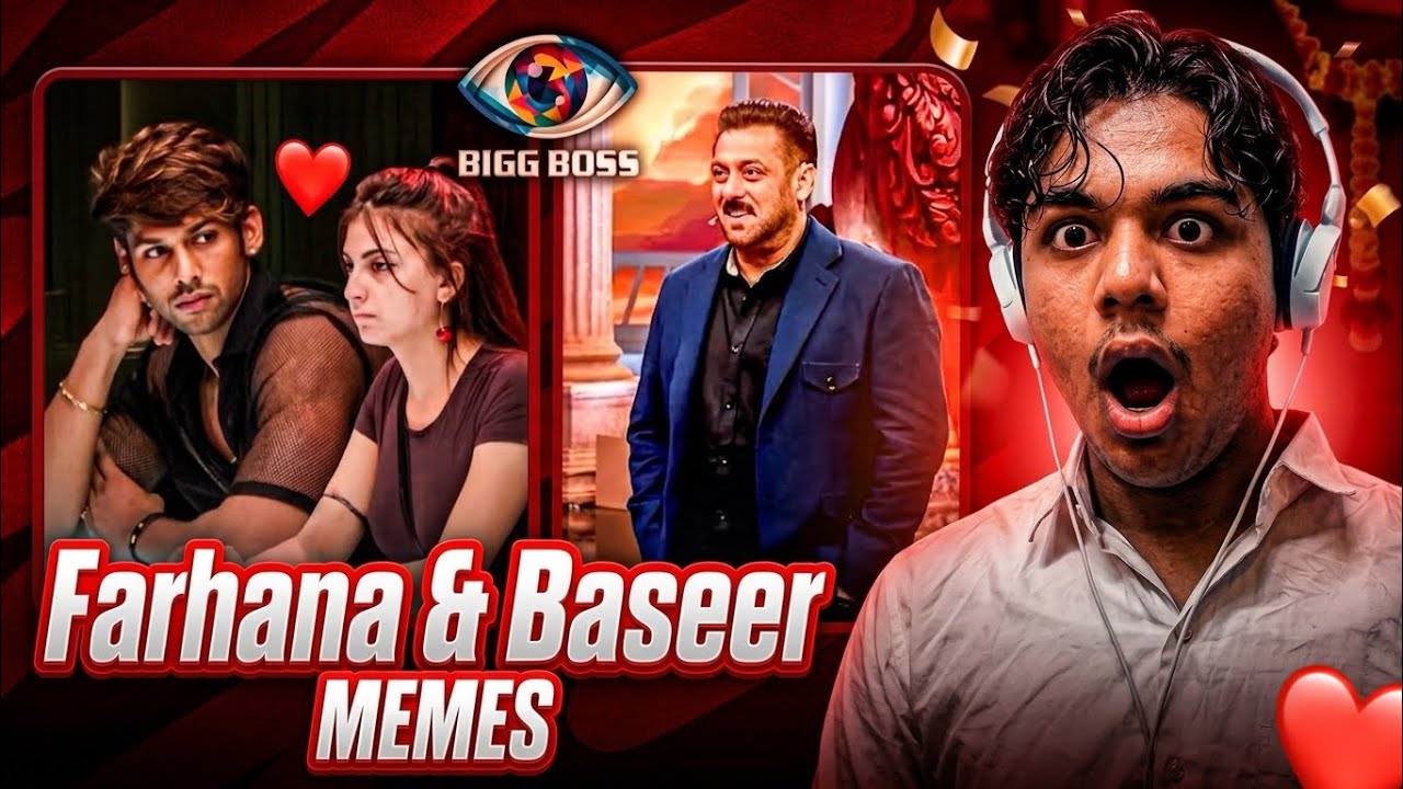 Baseer Ali & Farhana Bhatt Lovely Memes 🥰 | Bigg Boss 19 Brain Rot