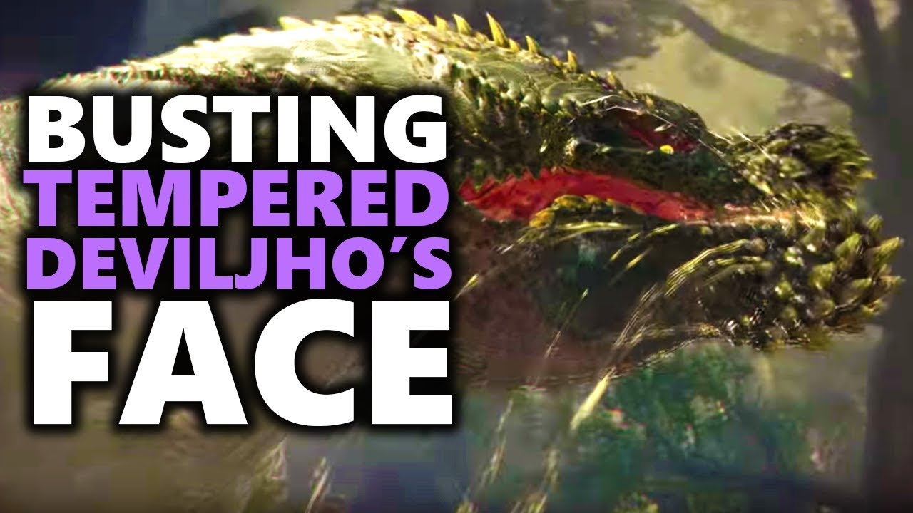 BUSTING TEMPERED DEVILJHO'S FACE! - Monster Hunter World