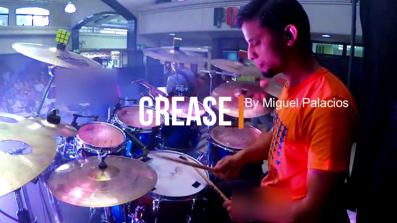 Grease Megamix - Olivia Newton & John Travolta - Drum cover - By Miguel Palacios