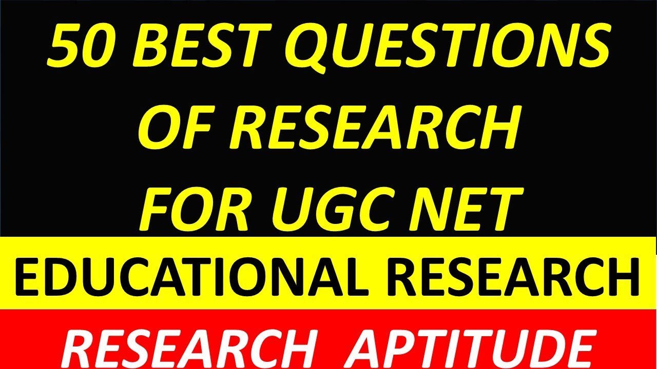 🔴 50 BEST QUESTIONS  OF RESEARCH  FOR UGC NET II MOCK TEST 14