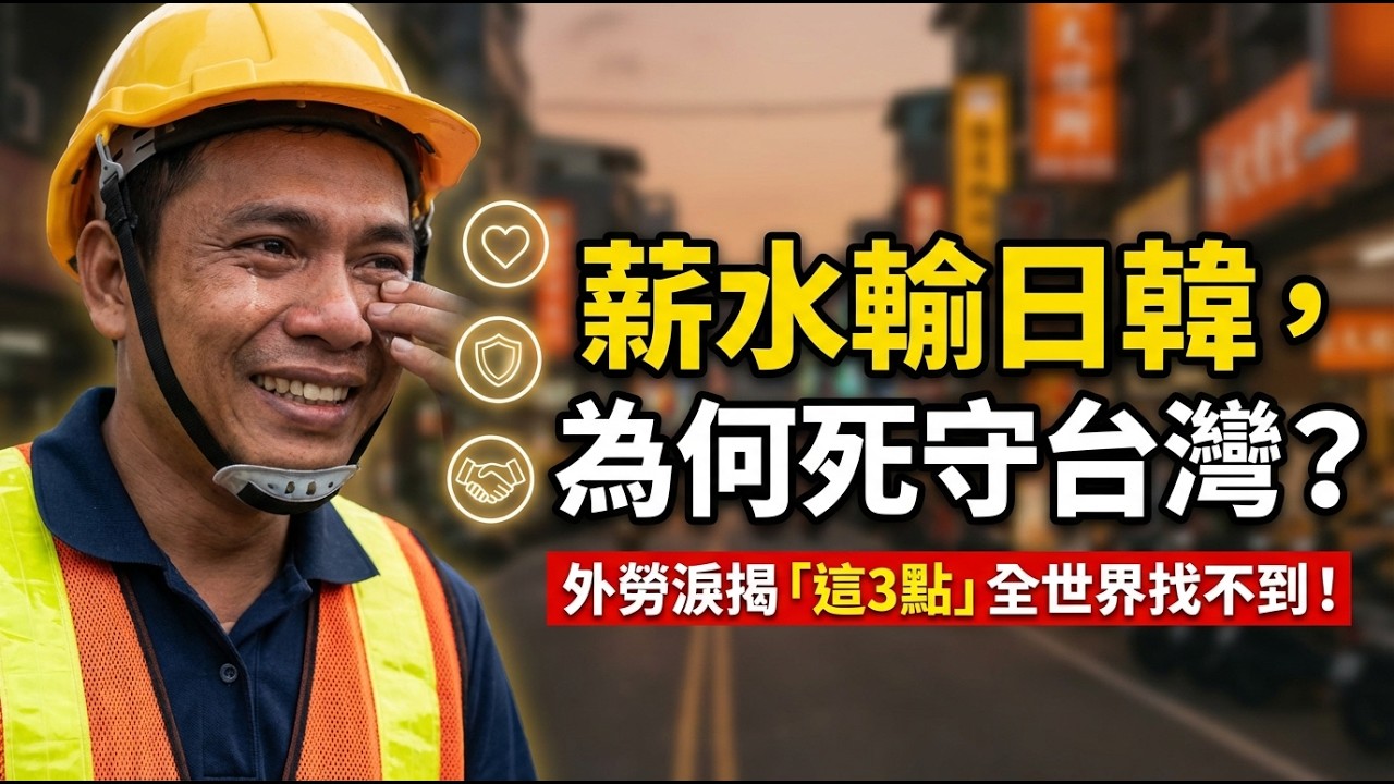薪水輸日韓，卻成80萬人的首選！外勞含淚揭開台灣「只此一家」的3大祕密| ByBy