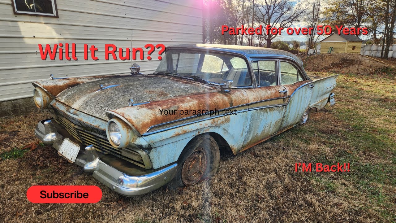 Will It Run 1957 Fairlane 500
