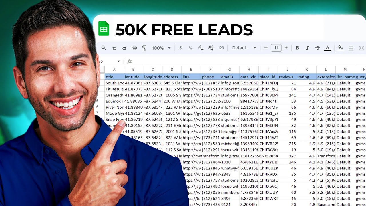 FREE B2B Leads For Cold Email Marketing (50,000 Emails)