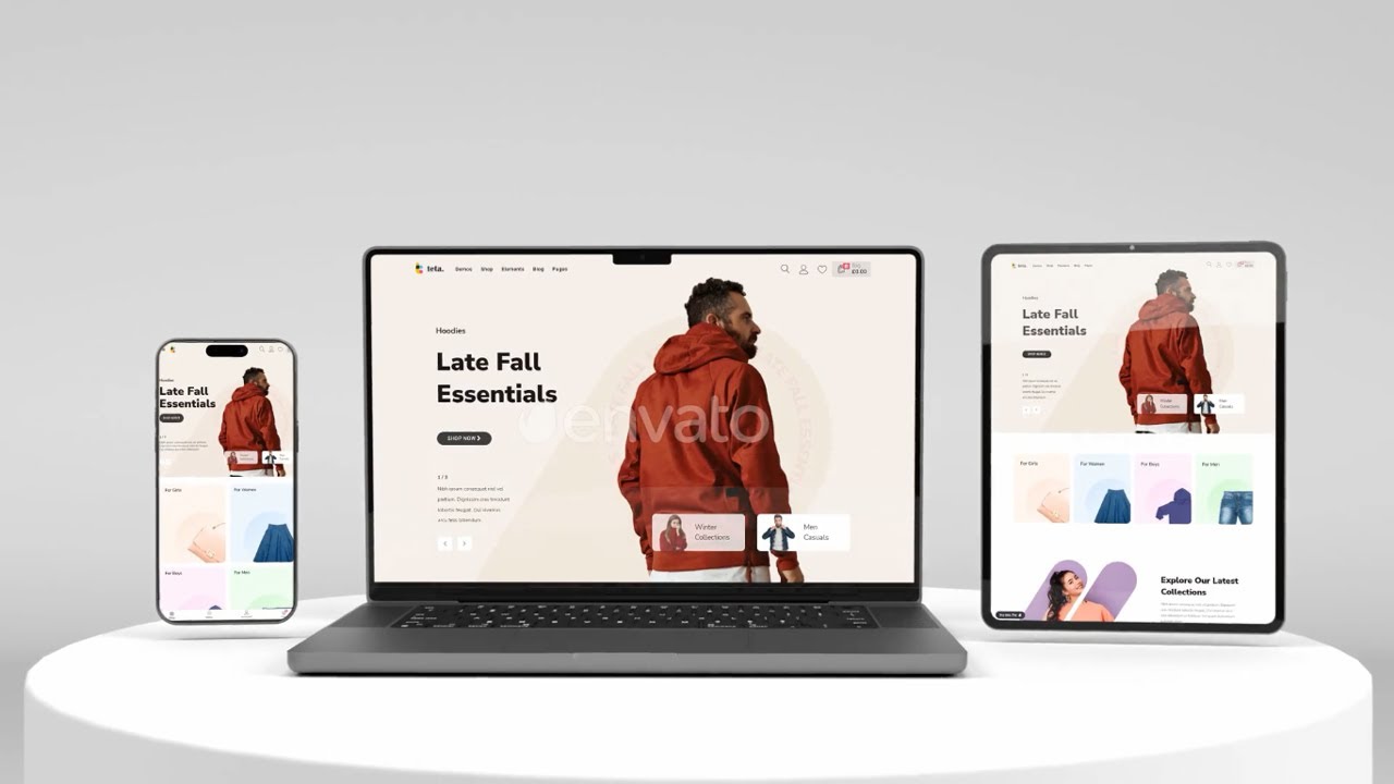 Website Mockup for Portfolio - After Effects Template