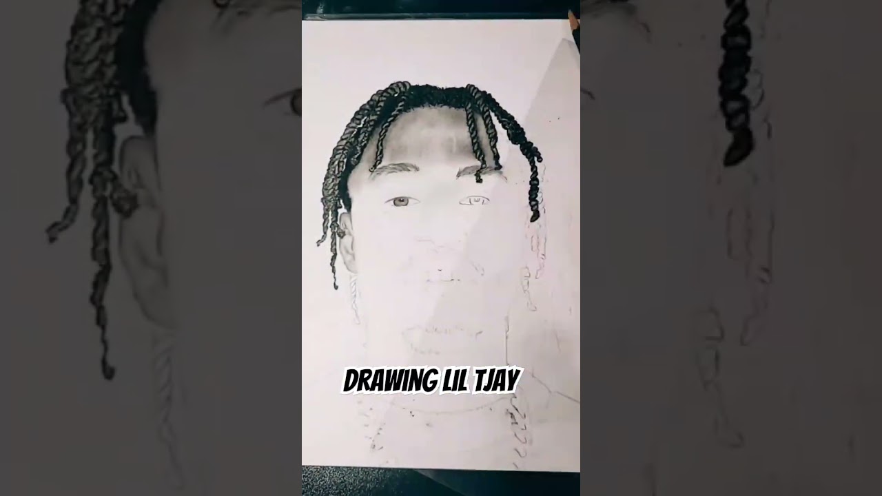 Drawing Lil Tjay Part??? #art #drawing #realism #fanart #rapart #hiphopart #rapart #liltjay #glasgow