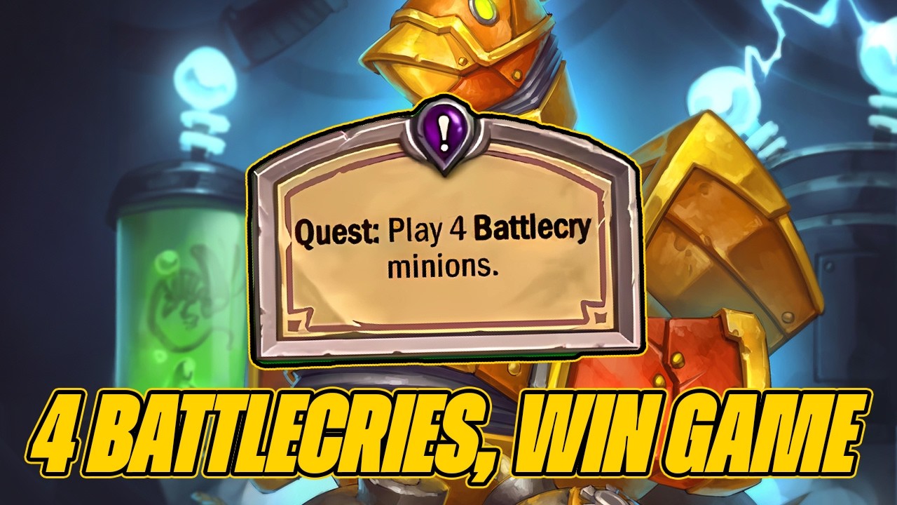 Buy 4 Battlecries Win The Game, Plus The OP Chicken | Dogdog Hearthstone Battlegrounds