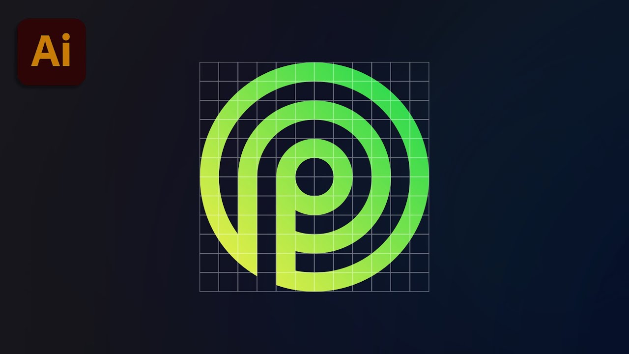 Como Criar LOGO no Illustrator em 2025 (GRIDs para download)