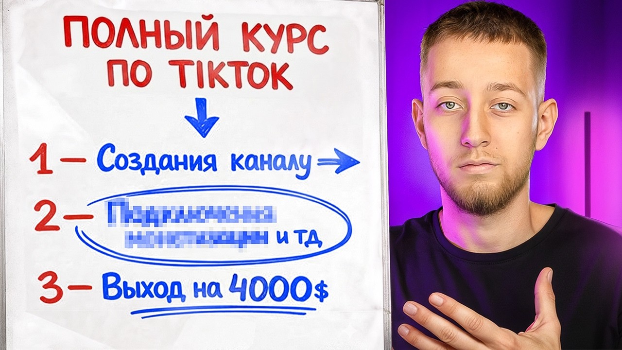 Полный курс по TikTok Монетизации на 2026 | Как Заработать 2.000$ с TikTok?