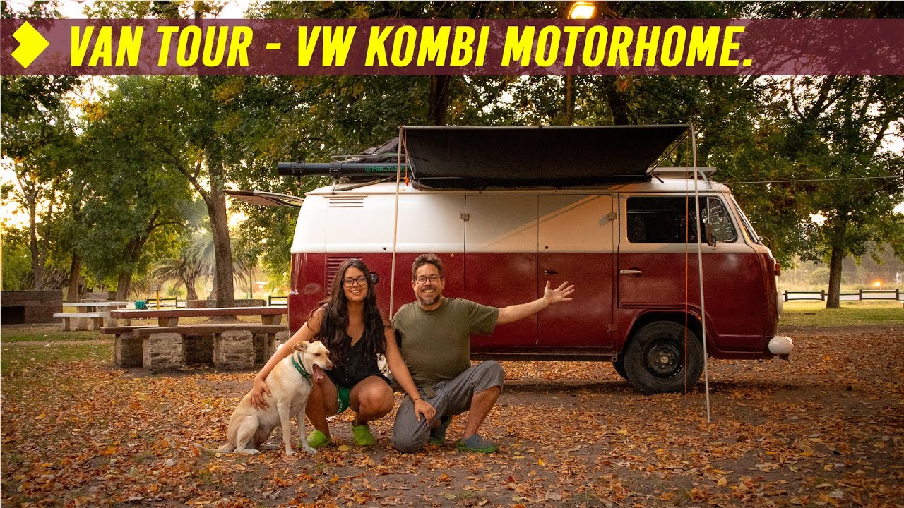 VAN TOUR VW KOMBI  Motorhome COMPLETO de Fabricación FÁCIL y 100% CASERA [2 años viviendo en ella]