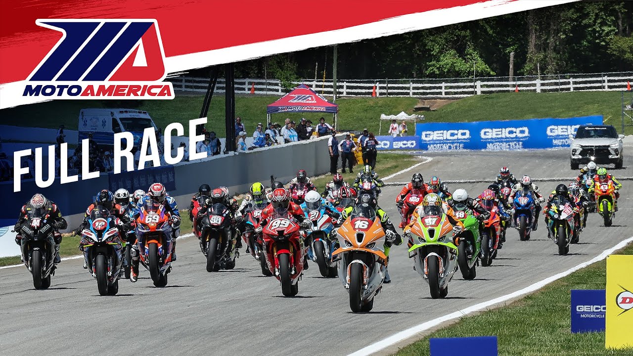 Гонка MotoAmerica Stock 1000 Race 1 на Road Atlanta 2023