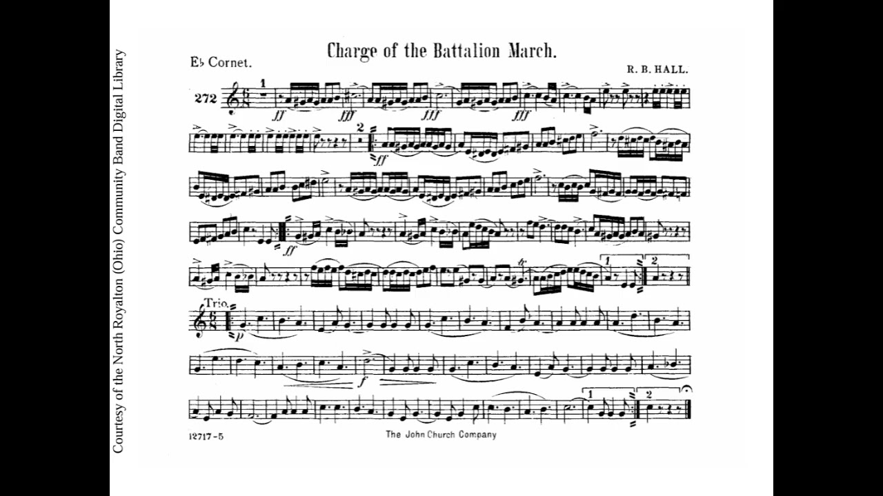 Charge of the Battalion - Eb CORNET
