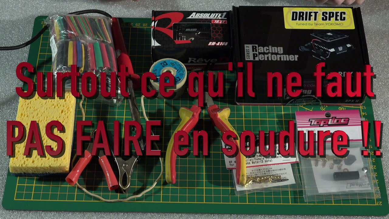RC Drift - Matos/Montage - Moteur Rêve D 10,5T + ESC Yokomo RPX2D - Soudures