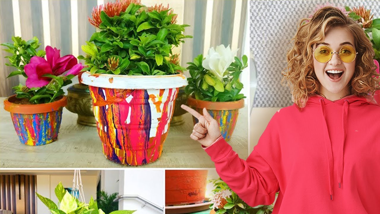 5 Super Simple DIY Decorative Pots | Best DIY Video | 1 Minute Crafts