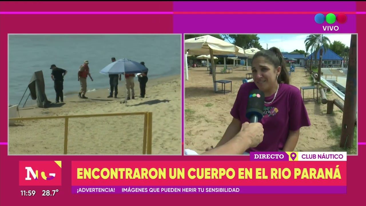 Encontraron un cuerpo en el Río Paraná - TELEFE ROSARIO