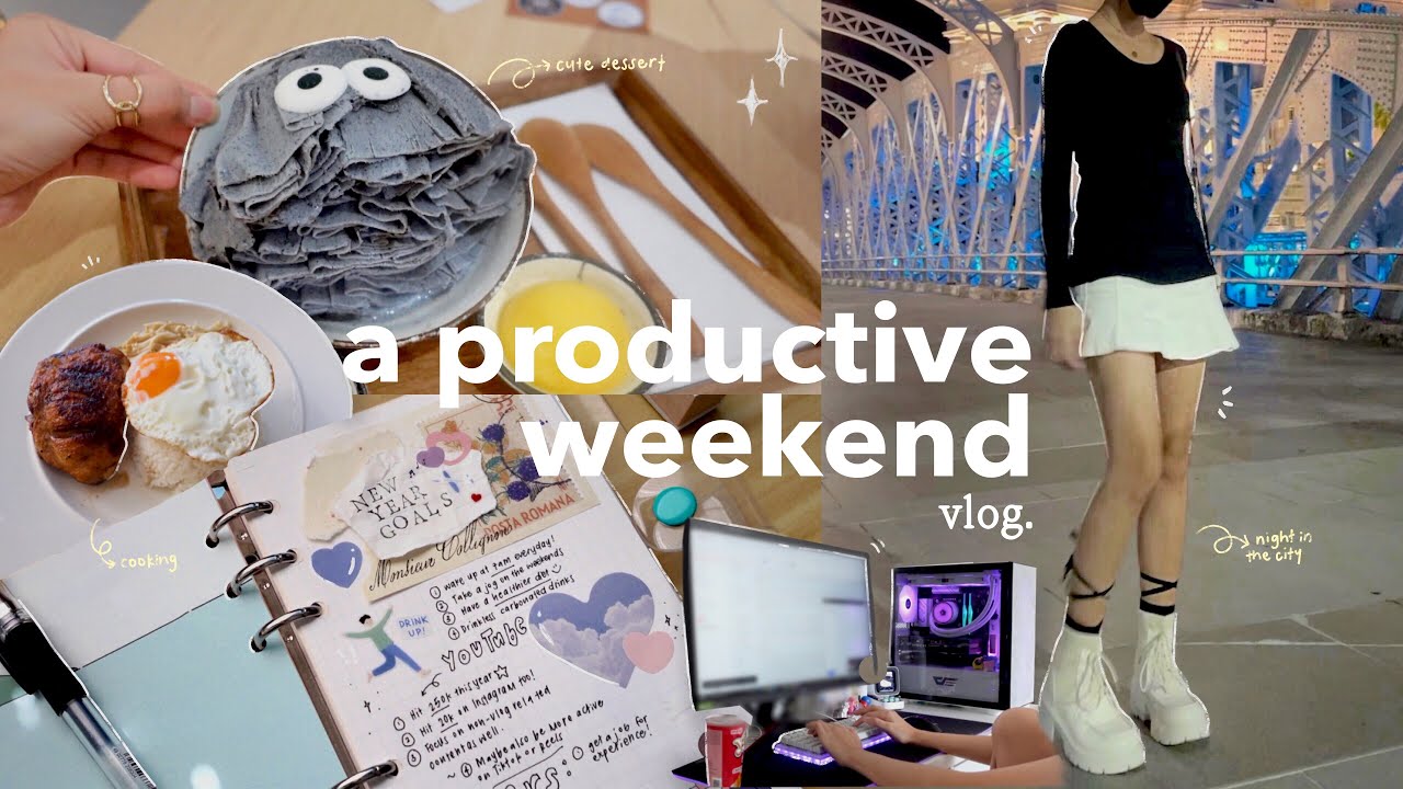 weekend vlog 🌤 | waking up at 6:30am, exploring the city, lots of food, watching sunrise