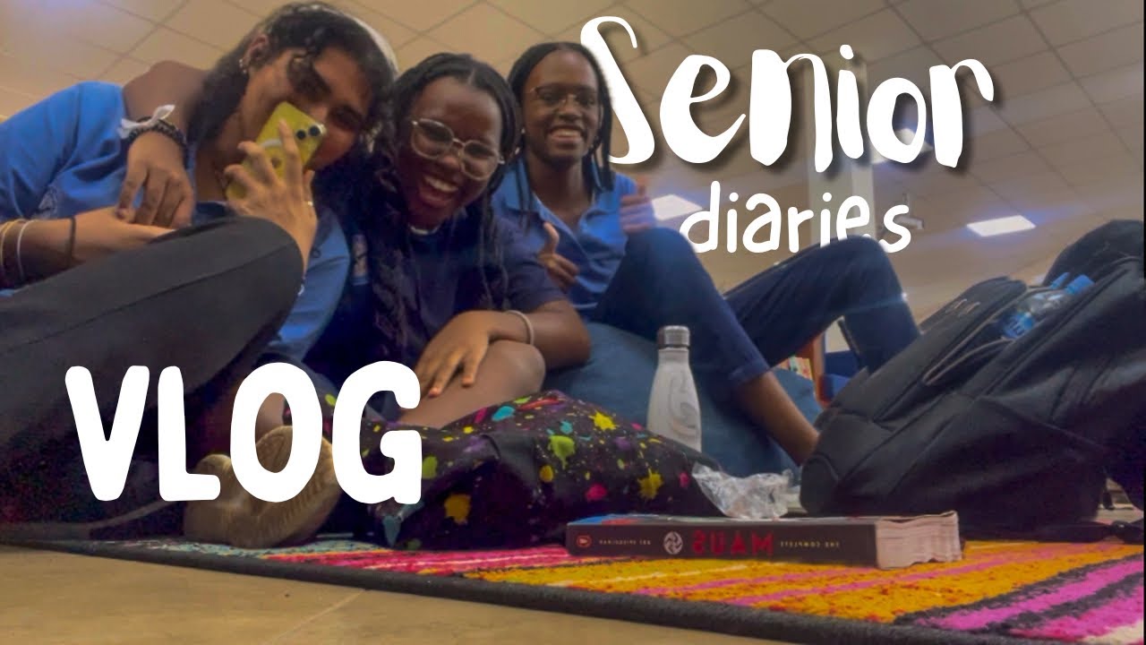 Senior year diaries • café days, productivity and school 🎧🎀📚