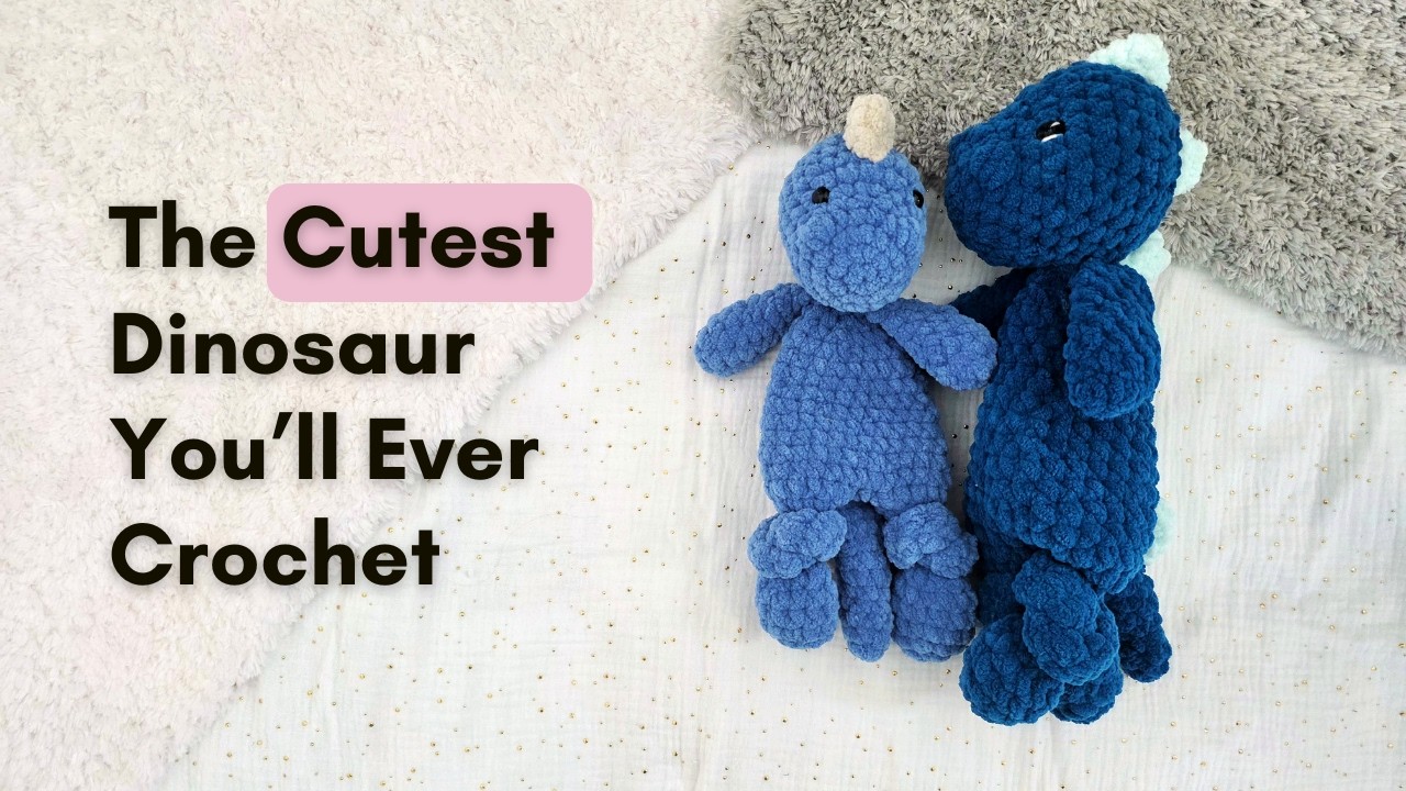 Crochet Dinosaur Tutorial - Free Crochet Pattern (Beginner Friendly!)