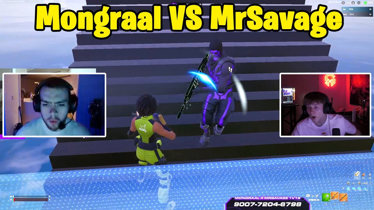 Mongraal VS MrSavage 1v1 Buildfights!