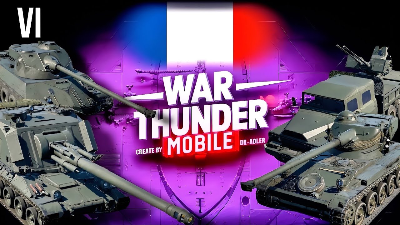 Обзор взвода Франции на 6 ранге в War Thunder Mobile (AuF1, Lorraine, AMX-13, TPK 6.41)