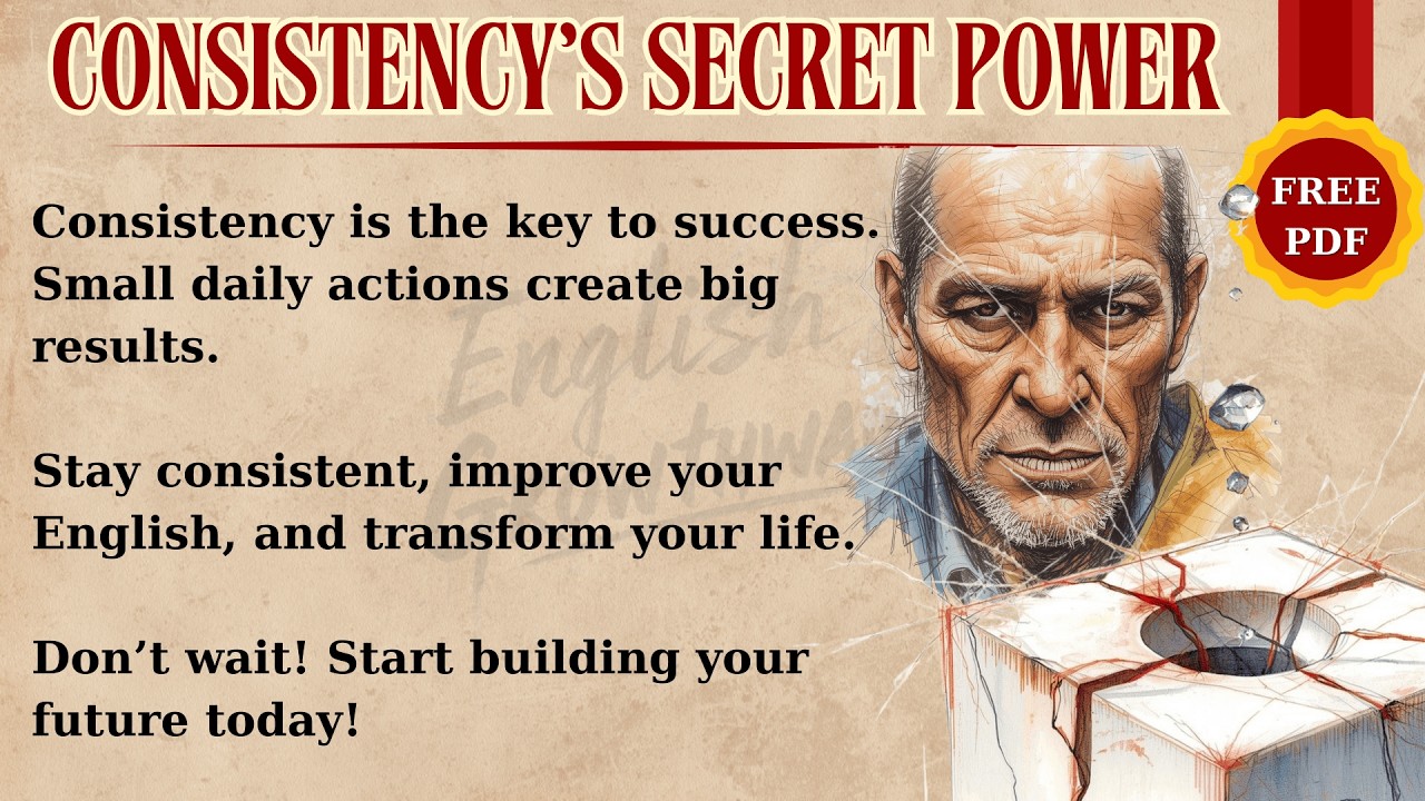 Stay Consistent, Transform Your Life & English | Improve Your English | English Listening Practice