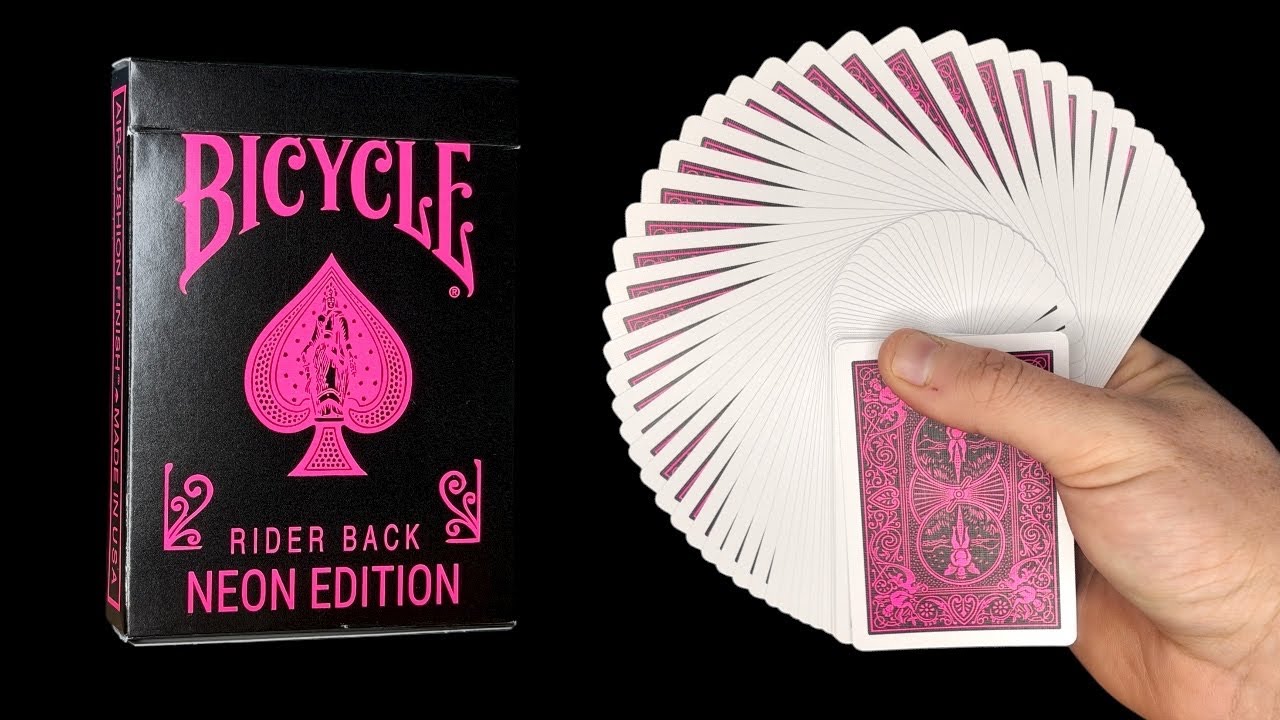 Обзор колоды игральных карт Bicycle Pink Rider Back pink-Glo