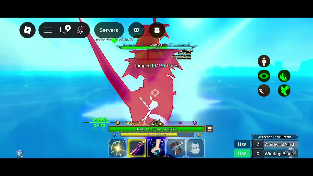 killing ghost ship in king legacy 