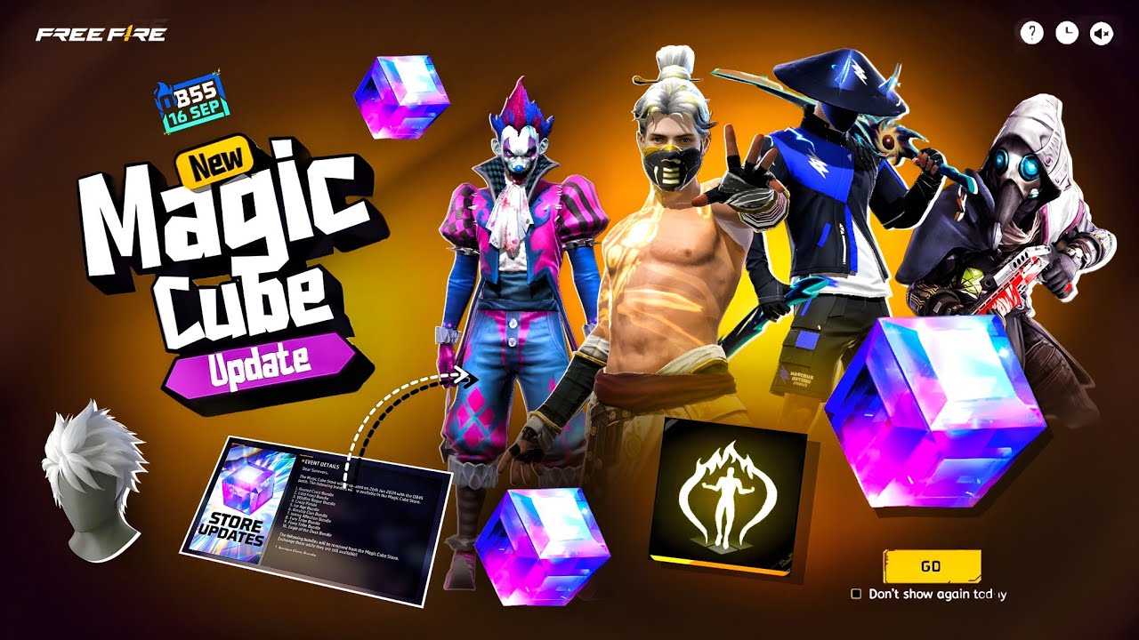 Ob55 Magic Cube Store Update 💥🤯| free fire new event | ff new event | new event free fire