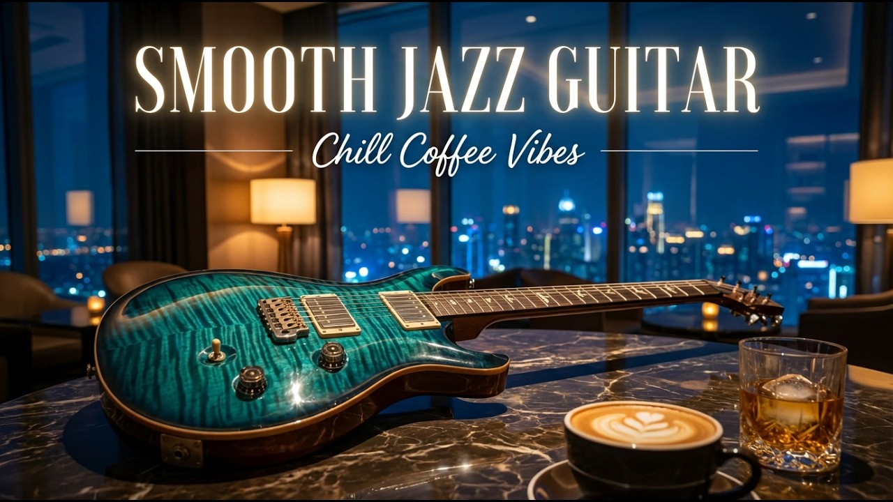 🎸Smooth Jazz Guitar Cozy Coffee Vibes ☕ | Relaxing Background for Study, Work & Relax