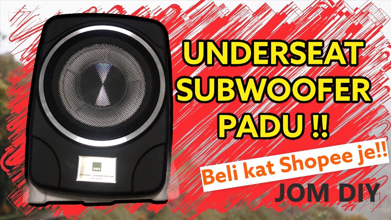 MBQ Underseat subwoofer - review dan pemasangan