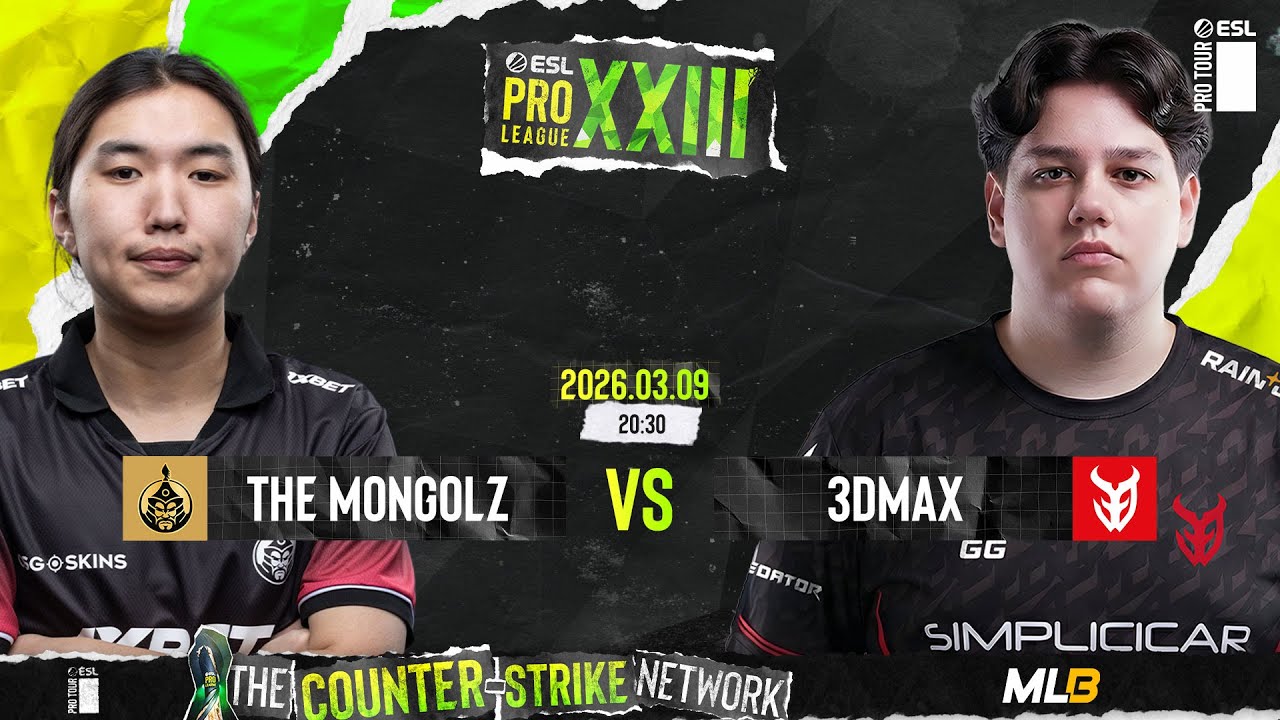 /MN/ THE MONGOLZ vs 3DMAX - ESL PRO LEAGUE S23 - STAGE 2 - DAY 4