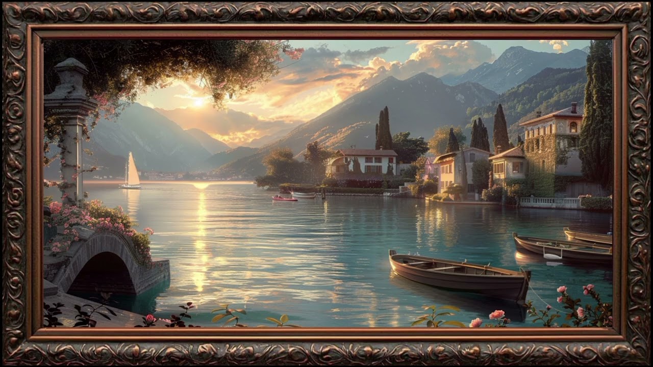 Surah Al-Baqarah | Transform Your TV into Luxury Art | Modern Home Decor & Elegant Gold Frame