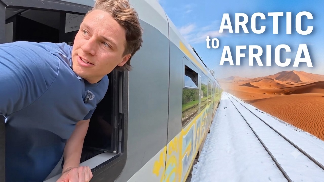 Taking the TRAIN from the Arctic Circle to Africa - Full Series