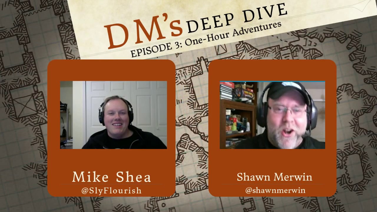 DM's Deep Dive 3 - 1 Hour Adventures